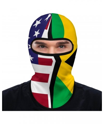 United States and Jamaica Flag Full Face Balaclava Ski Face Mask Windproof Sun Protection Hood Neck Gaiter Scarf Unisex $11.0...