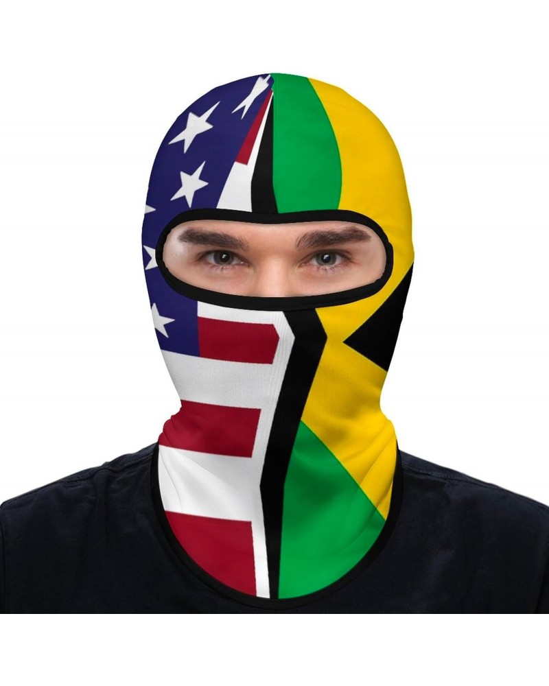 United States and Jamaica Flag Full Face Balaclava Ski Face Mask Windproof Sun Protection Hood Neck Gaiter Scarf Unisex $11.0...