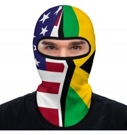 United States and Jamaica Flag Full Face Balaclava Ski Face Mask Windproof Sun Protection Hood Neck Gaiter Scarf Unisex $11.0...