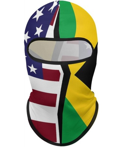 United States and Jamaica Flag Full Face Balaclava Ski Face Mask Windproof Sun Protection Hood Neck Gaiter Scarf Unisex $11.0...