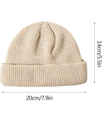 Lady Knit Crochet Hats for Women Stretch Warm Winter Hat Thermal Rib Knitted Hats Cable Knit Cuff Skullies Cap A $7.69 Sun Hats