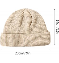 Lady Knit Crochet Hats for Women Stretch Warm Winter Hat Thermal Rib Knitted Hats Cable Knit Cuff Skullies Cap A $7.69 Sun Hats