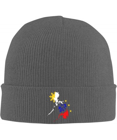 Map of Philippines Cozy Knitted Hat for Winter - Warm Comfort Black Deep Heather $11.41 Skullies & Beanies