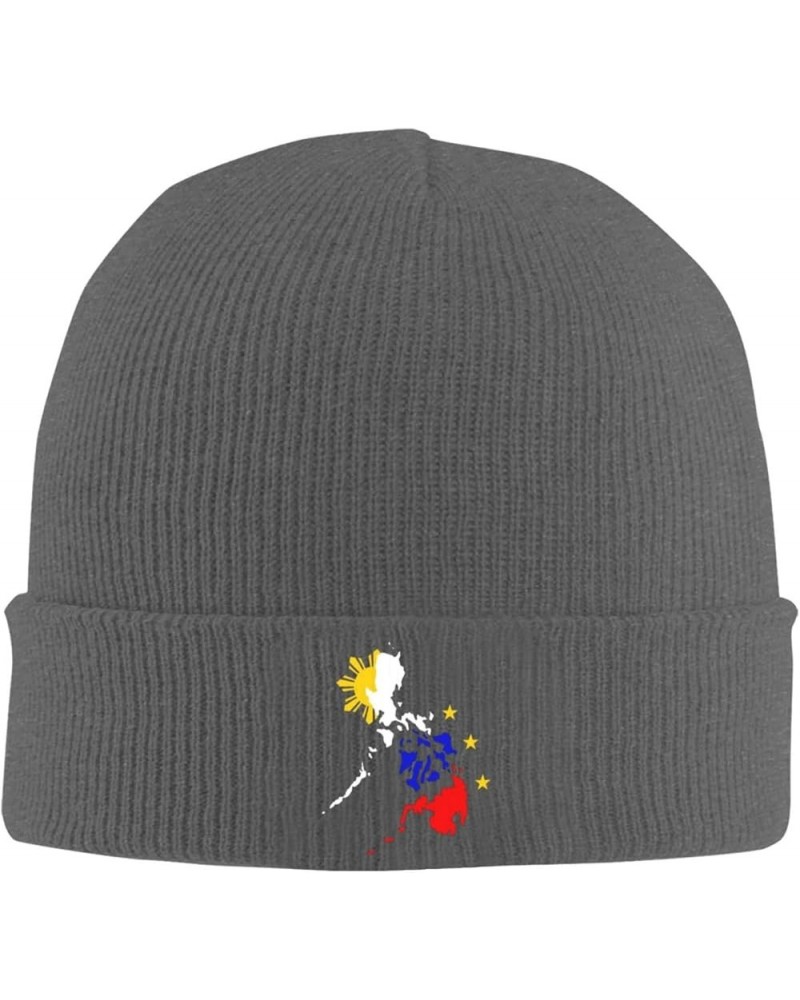 Map of Philippines Cozy Knitted Hat for Winter - Warm Comfort Black Deep Heather $11.41 Skullies & Beanies