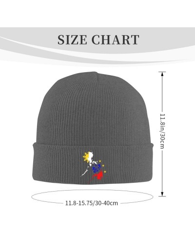 Map of Philippines Cozy Knitted Hat for Winter - Warm Comfort Black Deep Heather $11.41 Skullies & Beanies