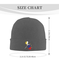 Map of Philippines Cozy Knitted Hat for Winter - Warm Comfort Black Deep Heather $11.41 Skullies & Beanies