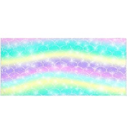 Scarf for Women Fantasy Colorful Mermaid Scales Scarf Warm Scarves Large Shawl Wrap Gifts for Mom $13.99 Scarves