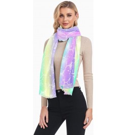 Scarf for Women Fantasy Colorful Mermaid Scales Scarf Warm Scarves Large Shawl Wrap Gifts for Mom $13.99 Scarves