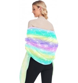 Scarf for Women Fantasy Colorful Mermaid Scales Scarf Warm Scarves Large Shawl Wrap Gifts for Mom $13.99 Scarves