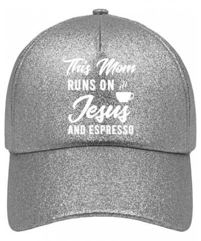 Sun hat Jesus Jesus Golf Hats Mountain hat Gifts for Mom Beach Caps Suitable for Summer Casual Silver Color $10.35 Cowboy Hats