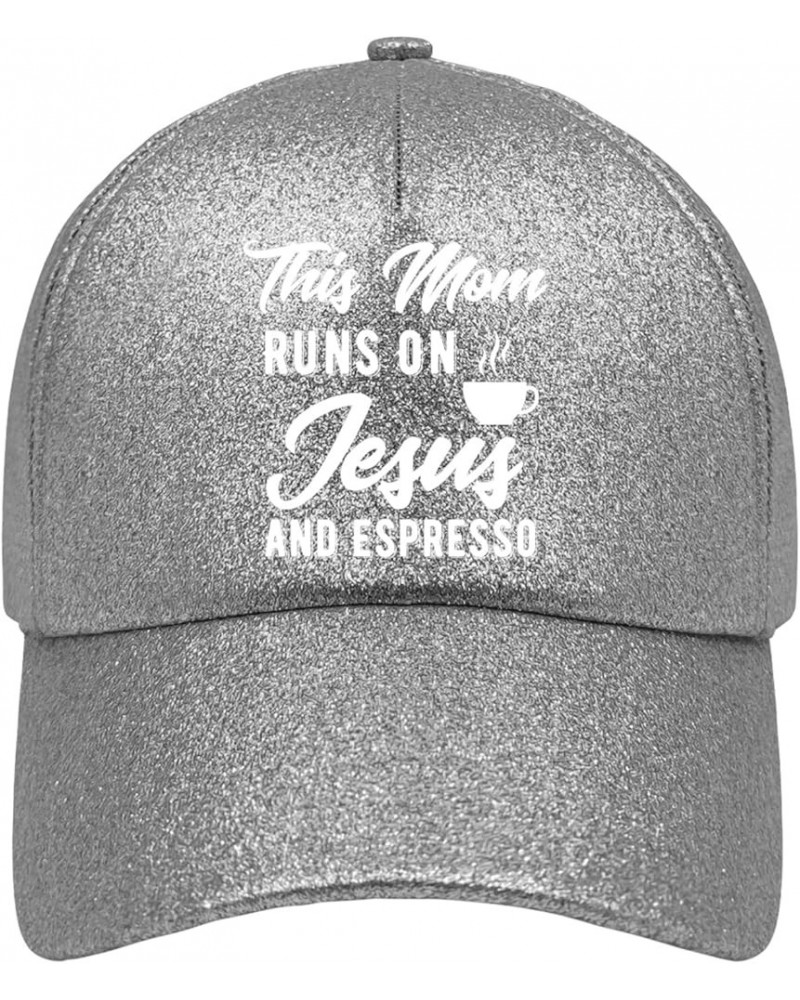 Sun hat Jesus Jesus Golf Hats Mountain hat Gifts for Mom Beach Caps Suitable for Summer Casual Silver Color $10.35 Cowboy Hats