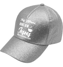 Sun hat Jesus Jesus Golf Hats Mountain hat Gifts for Mom Beach Caps Suitable for Summer Casual Silver Color $10.35 Cowboy Hats