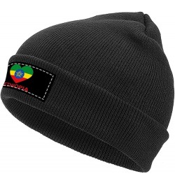 Love Ethiopia Knit Hat Warm Beanie Cap Cuffed Soft Skull Cap Winter Hats for Men and Women Black-style $11.16 Skullies & Beanies