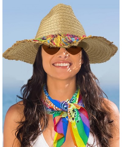 Cinco de Mayo Straw Hat with Colorful Tassel Summer Seaside Holiday Outing Female Mexican Starw Hats for Women Men Adult $9.3...