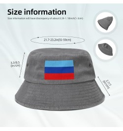 Flag of The Luhansk People's Republic Bucket Hat for Men Women Outdoor Washed Cotton Sun Hats Travel Beach Hat Gray $11.48 Bu...