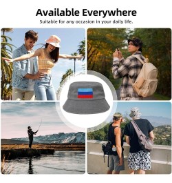 Flag of The Luhansk People's Republic Bucket Hat for Men Women Outdoor Washed Cotton Sun Hats Travel Beach Hat Gray $11.48 Bu...