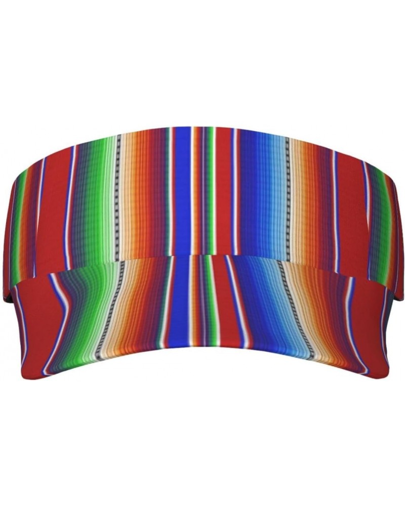 Mexican Serape Stripes Pattern Sports Sun Visor Hat Sun-Proof Tennis Baseball Cap Summer Sun Hat for Women Men, Fashion $11.2...