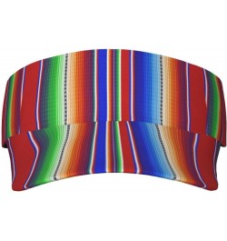 Mexican Serape Stripes Pattern Sports Sun Visor Hat Sun-Proof Tennis Baseball Cap Summer Sun Hat for Women Men, Fashion $11.2...