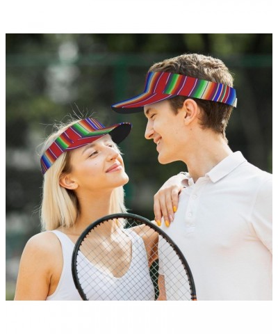 Mexican Serape Stripes Pattern Sports Sun Visor Hat Sun-Proof Tennis Baseball Cap Summer Sun Hat for Women Men, Fashion $11.2...