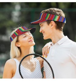 Mexican Serape Stripes Pattern Sports Sun Visor Hat Sun-Proof Tennis Baseball Cap Summer Sun Hat for Women Men, Fashion $11.2...