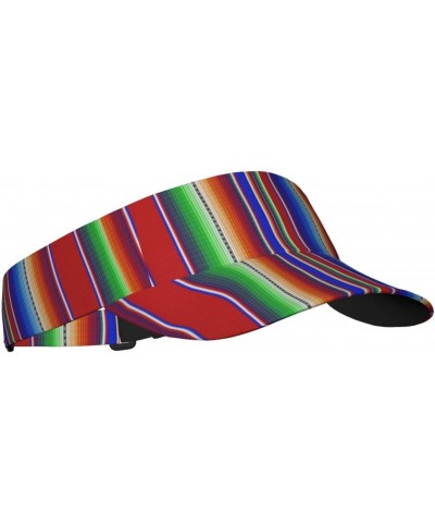 Mexican Serape Stripes Pattern Sports Sun Visor Hat Sun-Proof Tennis Baseball Cap Summer Sun Hat for Women Men, Fashion $11.2...