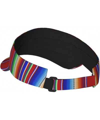 Mexican Serape Stripes Pattern Sports Sun Visor Hat Sun-Proof Tennis Baseball Cap Summer Sun Hat for Women Men, Fashion $11.2...