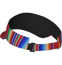 Mexican Serape Stripes Pattern Sports Sun Visor Hat Sun-Proof Tennis Baseball Cap Summer Sun Hat for Women Men, Fashion $11.2...