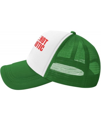 Men and Women Baseball Hat Adjustable I Put The Hot in Psychotic Mesh Trucker Cap Classic Dad Hat Green $9.76 Baseball Caps