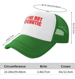 Men and Women Baseball Hat Adjustable I Put The Hot in Psychotic Mesh Trucker Cap Classic Dad Hat Green $9.76 Baseball Caps