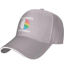 Celebrate Neurodiversity Autism Rainbow Hat for Men Women Classic Baseball Cap Low Profile Golf Hat Black Unisex Gray $10.95 ...