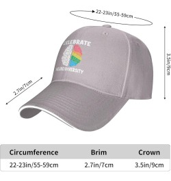 Celebrate Neurodiversity Autism Rainbow Hat for Men Women Classic Baseball Cap Low Profile Golf Hat Black Unisex Gray $10.95 ...