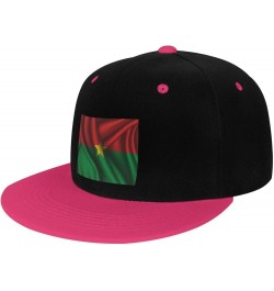 Silk Style Flag of Burkina Faso Snapback Hat for Men Women Baseball Cap Trucker Flat Bill Hats Dad Caps Pink $10.18 Baseball ...