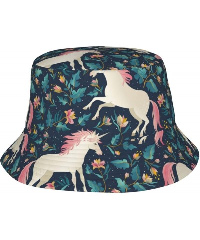 Unicorns Bucket Hats Fashion Sun Cap Packable Outdoor Fisherman Hat for Women and Men Unicorns9 $9.51 Bucket Hats