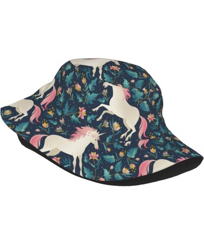 Unicorns Bucket Hats Fashion Sun Cap Packable Outdoor Fisherman Hat for Women and Men Unicorns9 $9.51 Bucket Hats