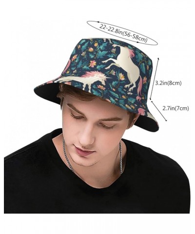 Unicorns Bucket Hats Fashion Sun Cap Packable Outdoor Fisherman Hat for Women and Men Unicorns9 $9.51 Bucket Hats