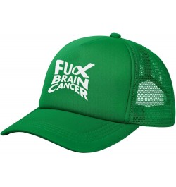 Fuck Brain Cancer Baseball Cap Canvas Mesh-Back Cap Green $19.44 Baseball Caps