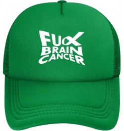 Fuck Brain Cancer Baseball Cap Canvas Mesh-Back Cap Green $19.44 Baseball Caps