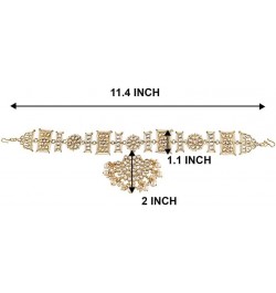 Indian Traditional Bollywood Kundan Studded Maang Tikka Matha Patti for Women Jewelry $15.75 Headbands