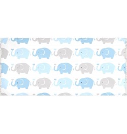 Women's Long Shawl Blue Grey Elephant Cartoon Winter Warm Large Scarf for All Seasons(238na8b) $13.44 Skullies & Beanies