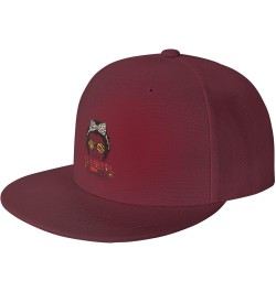 Thanksgiving Daughter Snapback Hats for Men Baseball Cap Trucker Hat Flat Brim Hats Dark Red $10.72 Baseball Caps