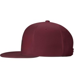 Thanksgiving Daughter Snapback Hats for Men Baseball Cap Trucker Hat Flat Brim Hats Dark Red $10.72 Baseball Caps