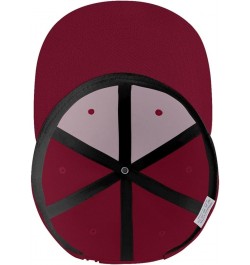 Thanksgiving Daughter Snapback Hats for Men Baseball Cap Trucker Hat Flat Brim Hats Dark Red $10.72 Baseball Caps