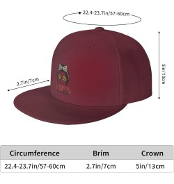 Thanksgiving Daughter Snapback Hats for Men Baseball Cap Trucker Hat Flat Brim Hats Dark Red $10.72 Baseball Caps