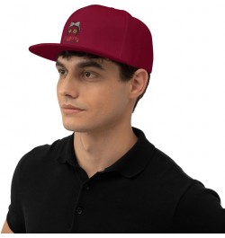 Thanksgiving Daughter Snapback Hats for Men Baseball Cap Trucker Hat Flat Brim Hats Dark Red $10.72 Baseball Caps