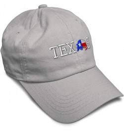 Soft Baseball Cap Texas Armadillo Embroidery Flags Nation Twill Cotton Dad Hats for Men & Women Light Grey Design Only $13.80...