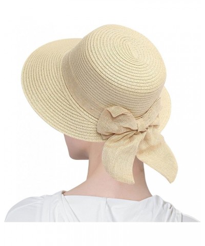 Womens Summer Baseball Hat Outdoor Wide Foldable Ponytail Mesh Sun Visor Cap with Removable Forage Cap E-beige $11.99 Sun Hats