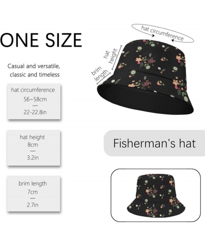 Funny Bucket Hat Art Bucket Hats Small Flodable Men Hat for Vacation Accessories for Hiking Must Haves Flowers 1 $9.42 Bucket...