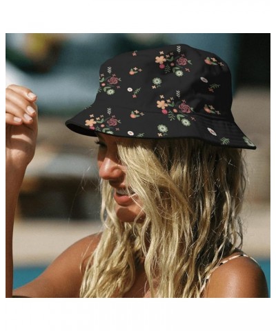 Funny Bucket Hat Art Bucket Hats Small Flodable Men Hat for Vacation Accessories for Hiking Must Haves Flowers 1 $9.42 Bucket...