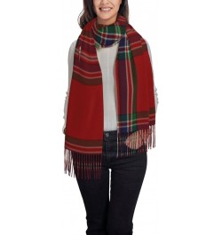 Large Scarf Plaid Cashmere Feel Shawl Wraps with Tassel Soft Fashion Warm Scarves for Women Clan Macfarlane Tartan Plaid $12....