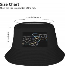 Dog Bones Paw Prints Print Bucket Hat for Women and Men Packable Travel Summer Beach Hat Sun Hats Hiking Hat Dna Chain Photoe...